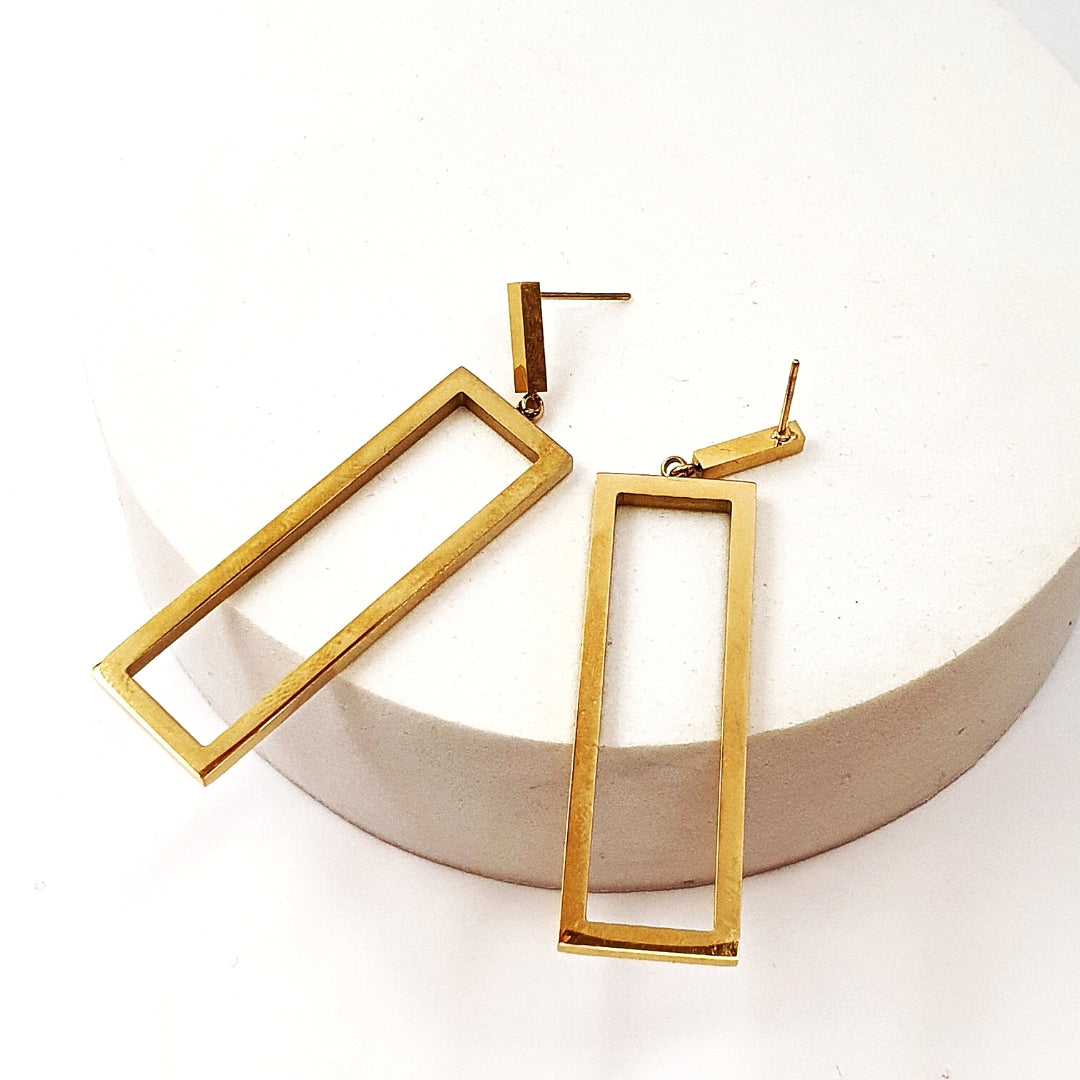 Rectangulaire Hoop Earrings