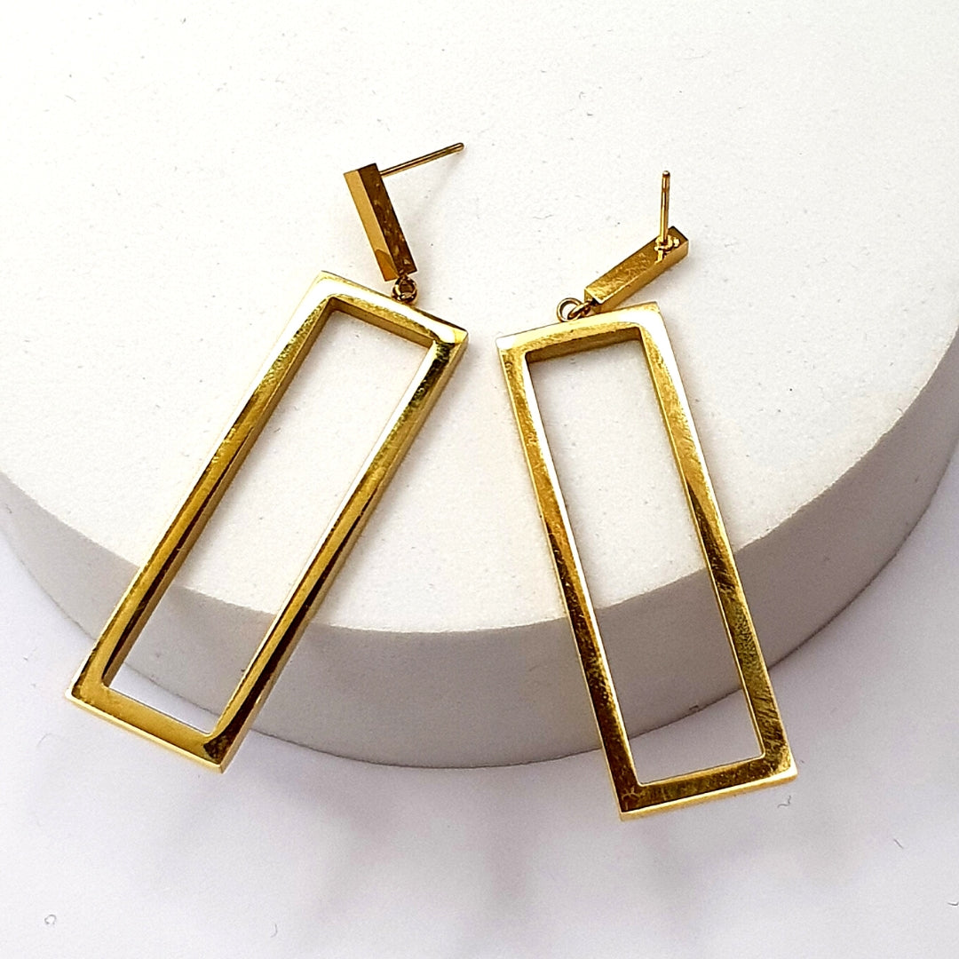 Rectangulaire Hoop Earrings