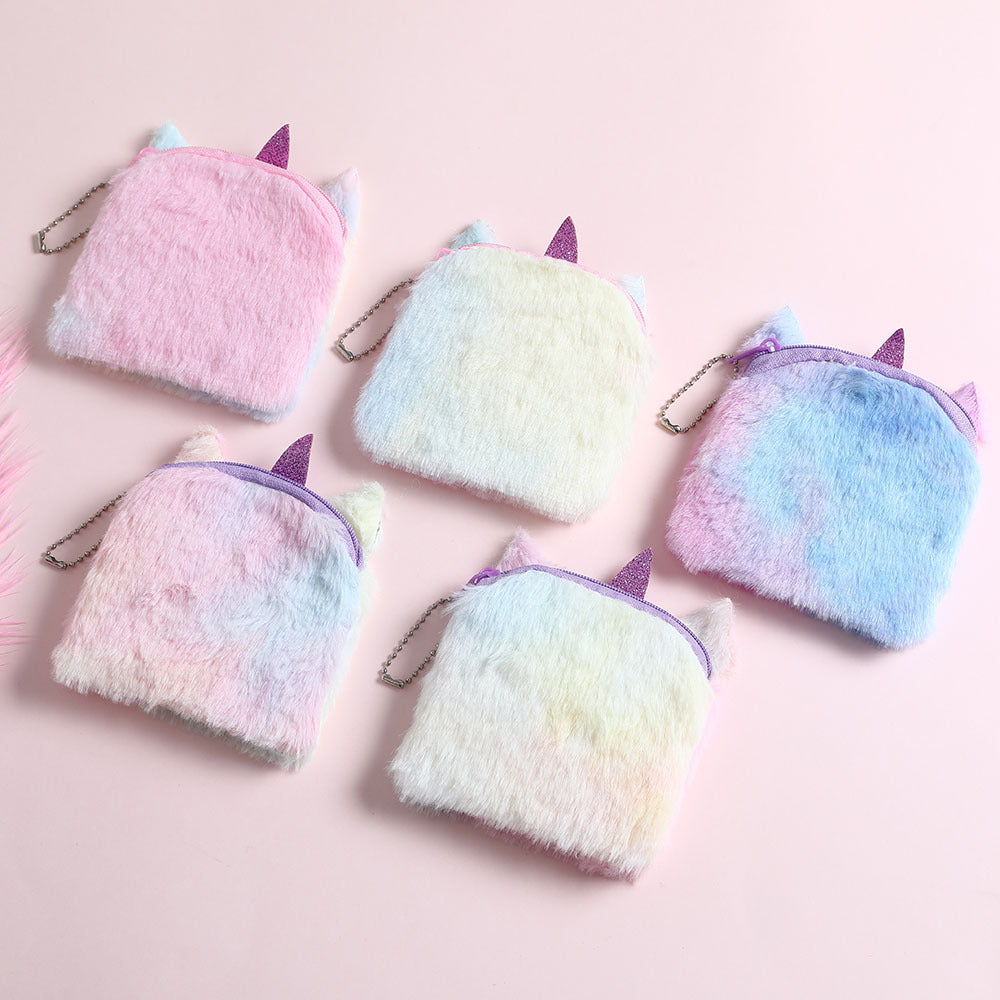 Unicorn Plush Coin Bag