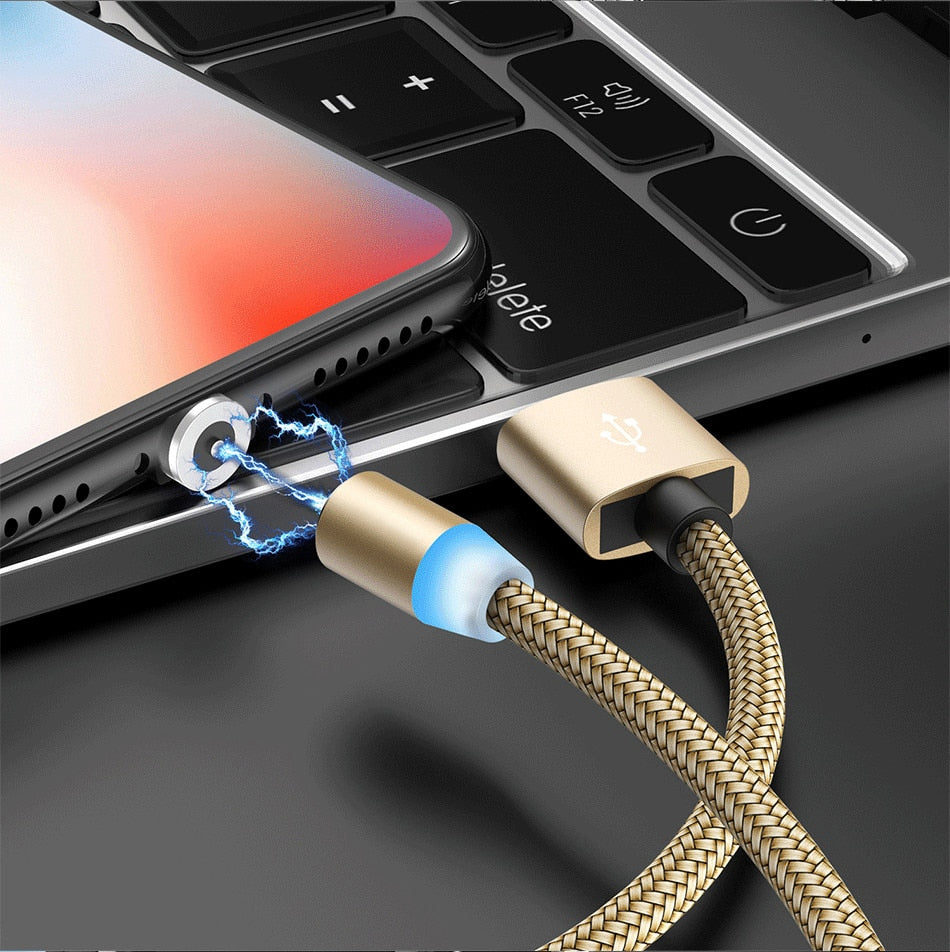 Gold Magnetic Charging Cable with any choice of Pin