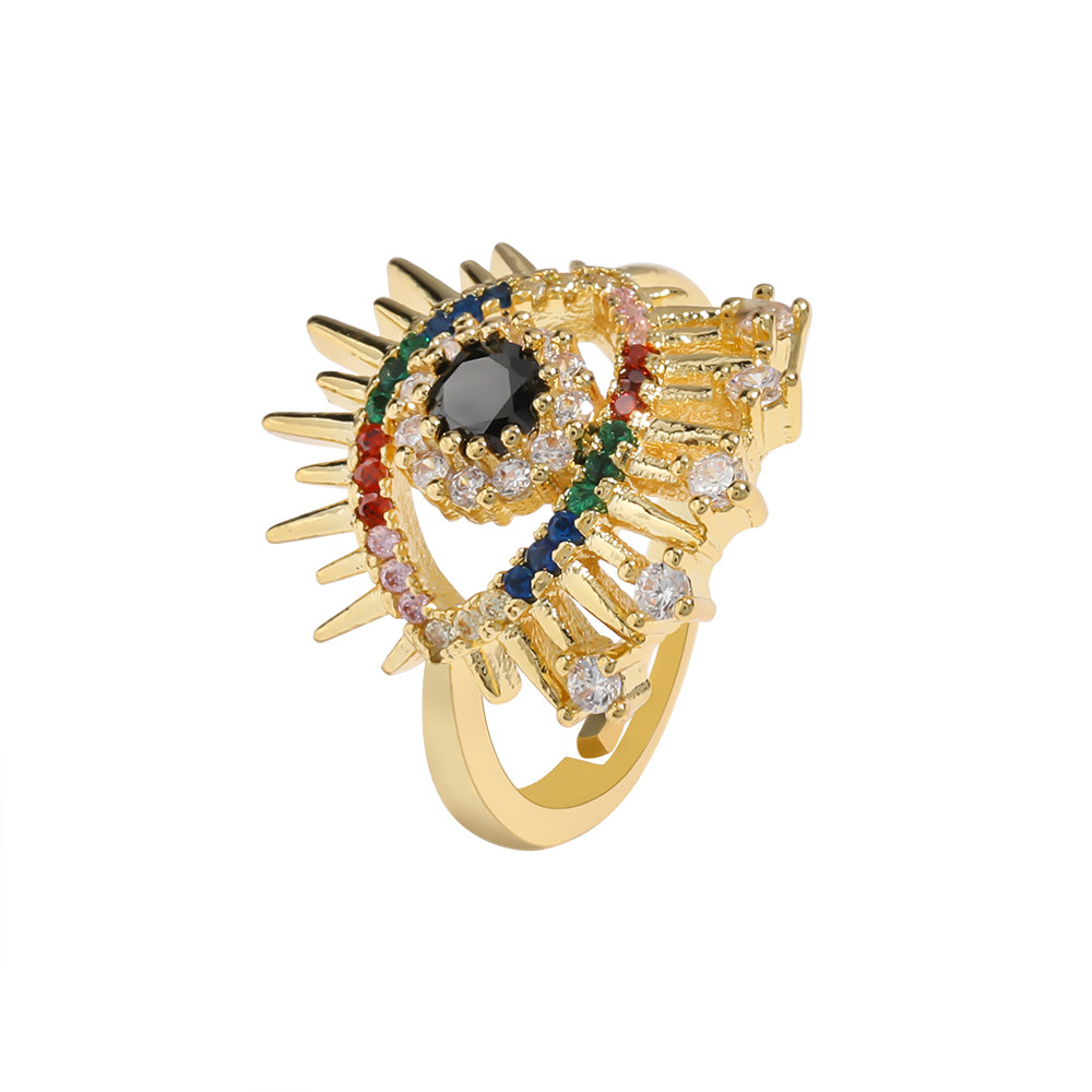 Psychedelic Turkish Eye Ring