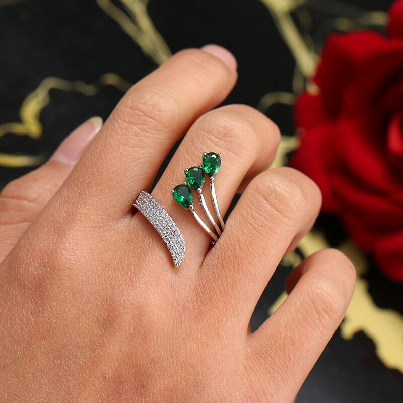 Emerald Dew Ring