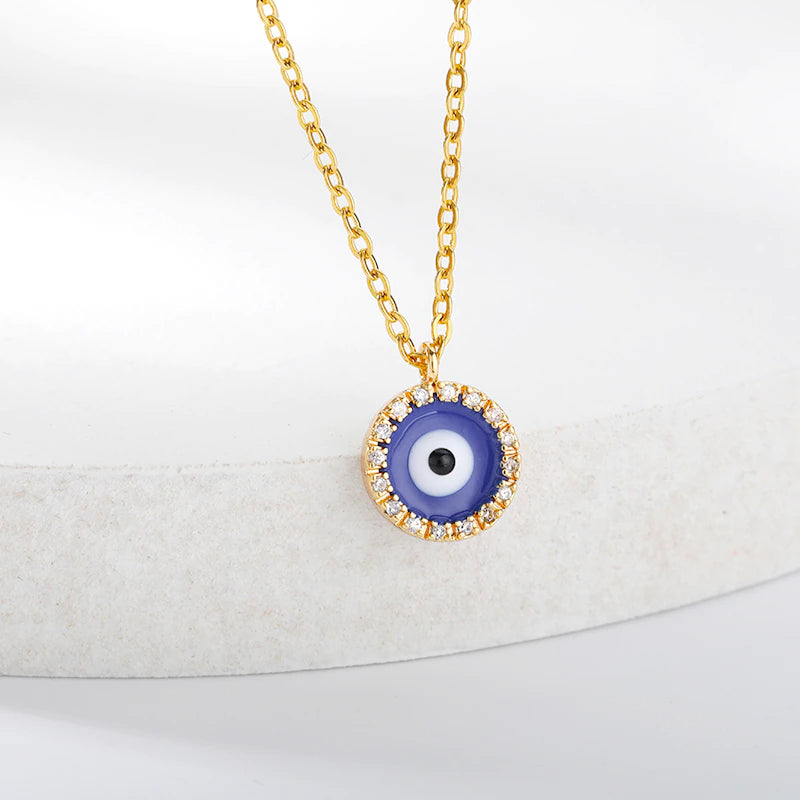 Turkish Eye Charm Necklace