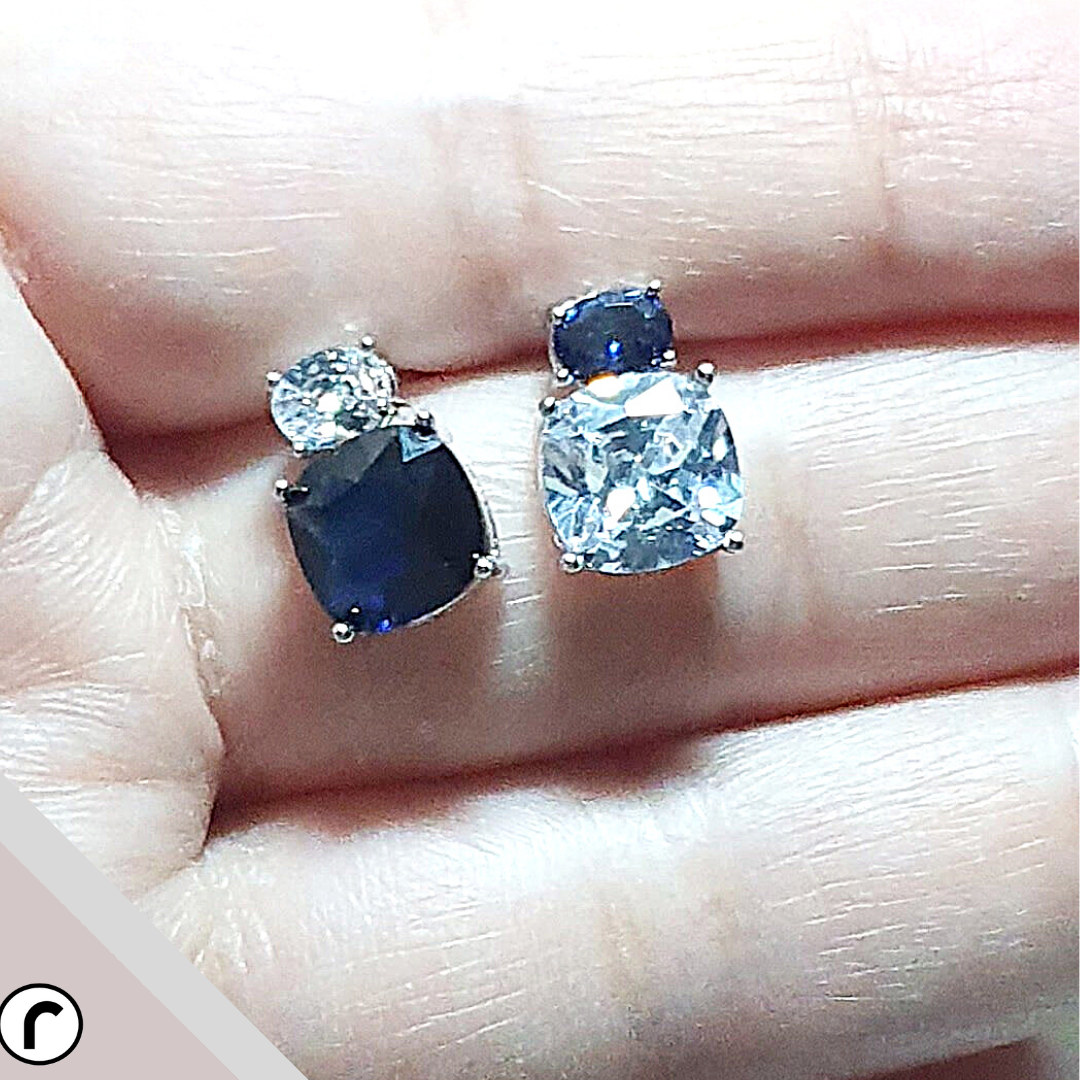 Odd-eyed Zircon Studs