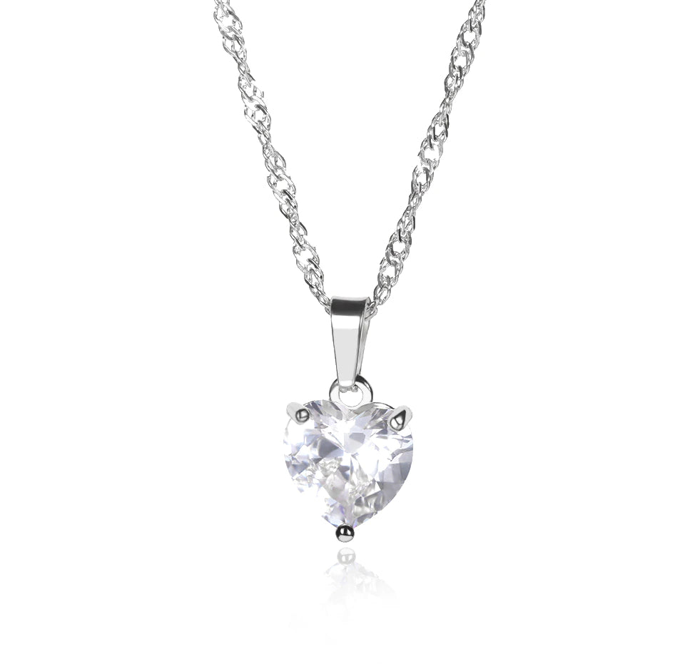 Heart Zircon Necklace