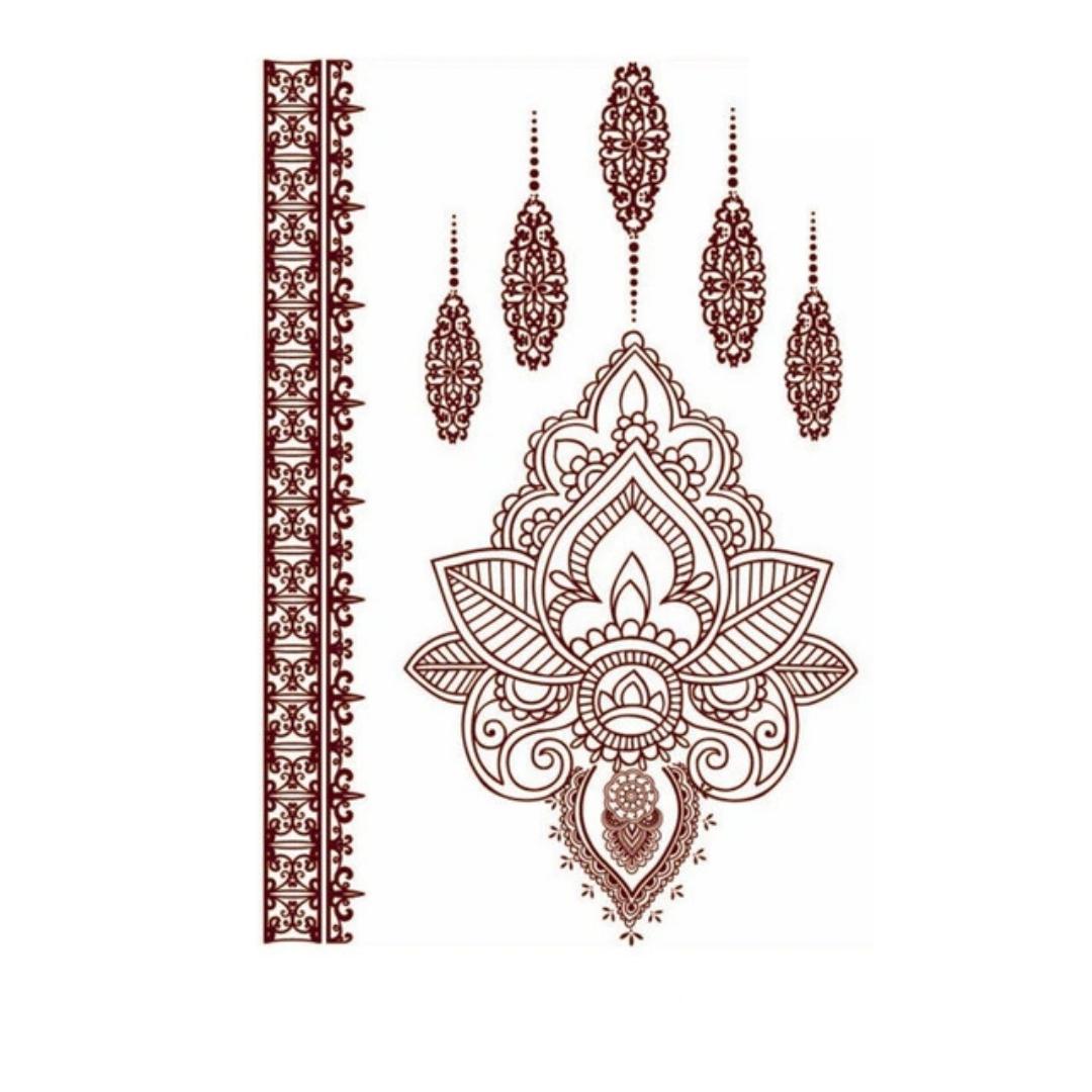 Chandelier Mehndi Tattoo