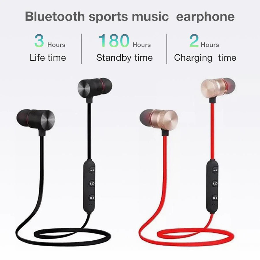 Wireless Magnetic Earbuds with Suction and Bluetooth