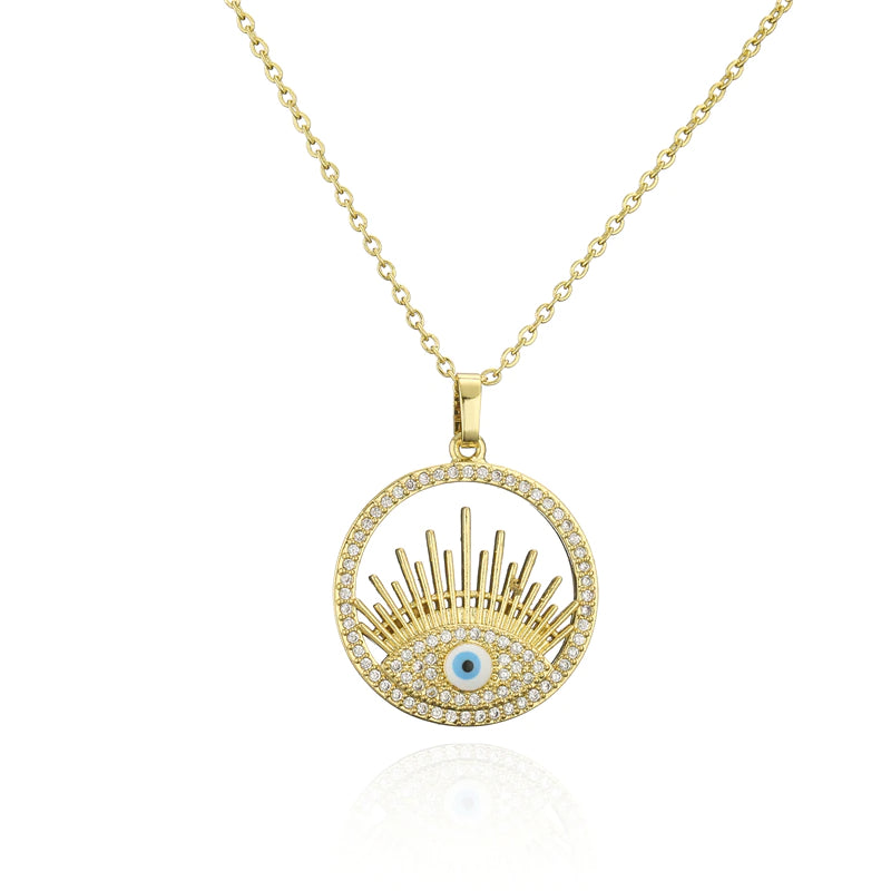 Dawn Turkish Eye Necklace