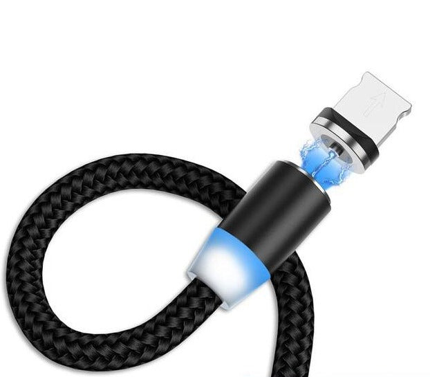 Black Magnetic Charging Cable with any choice of Pin