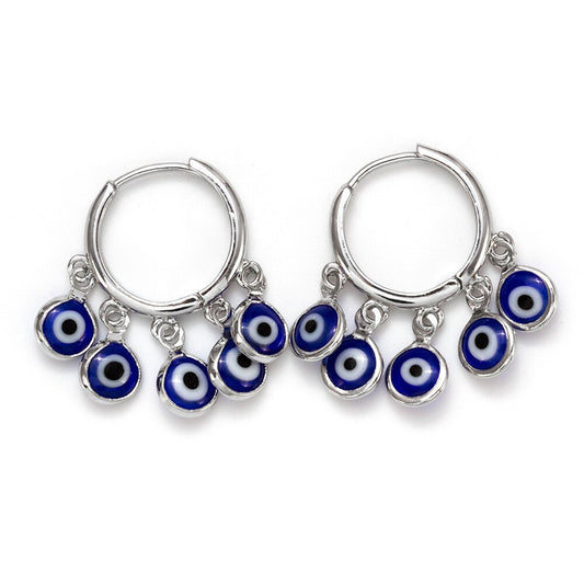 Turkish Eye Cluster Hoops