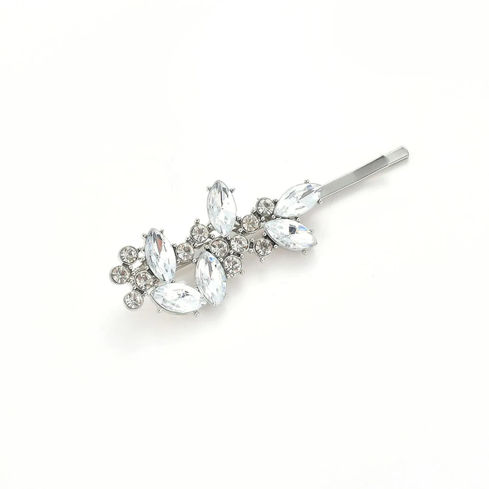 Exquisite Leaf Rhinestone Hair Pins