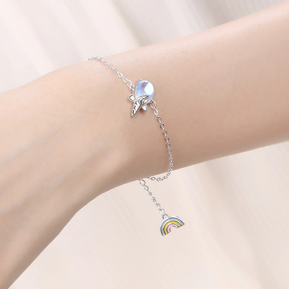 Unicorn Moonstone Bracelet