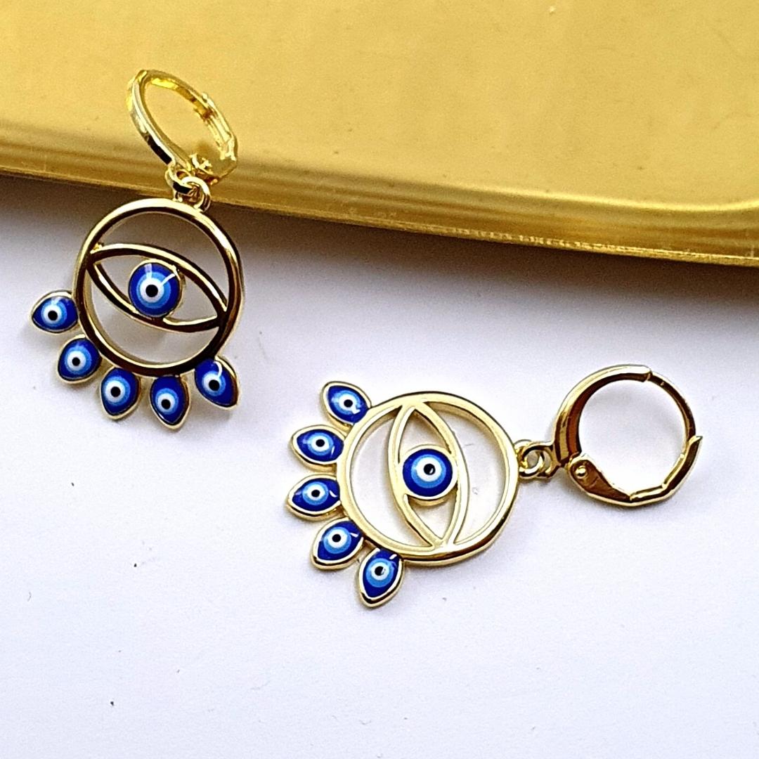 Turkish Eye Circle Earring