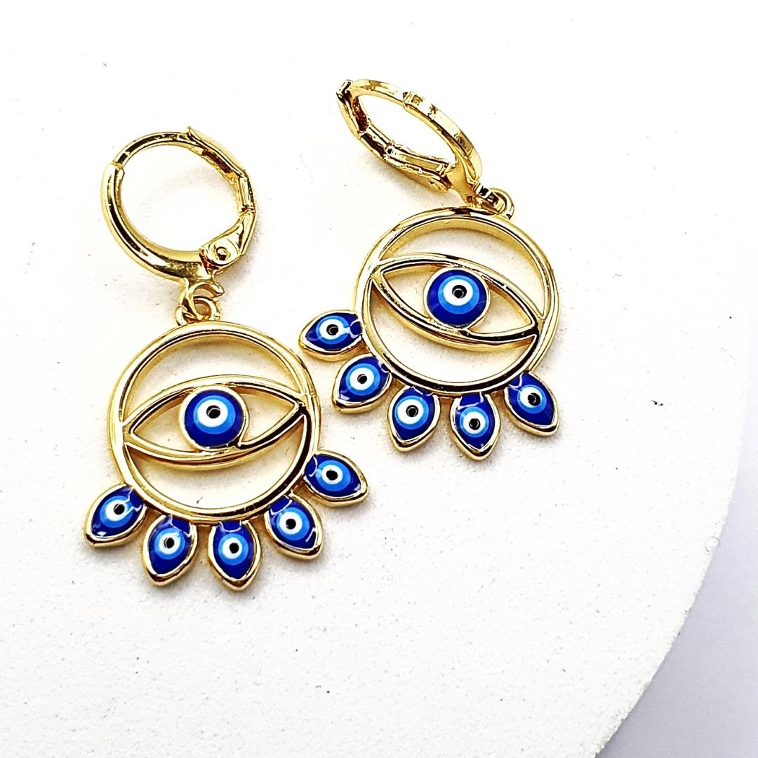 Turkish Eye Circle Earring