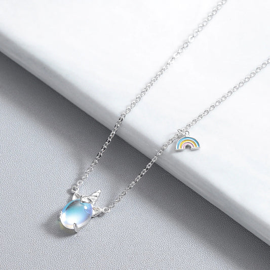 Unicorn Moonstone Necklace