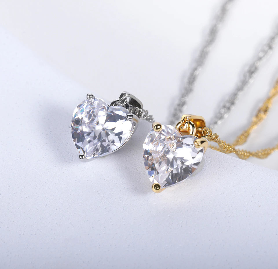 Heart Zircon Necklace