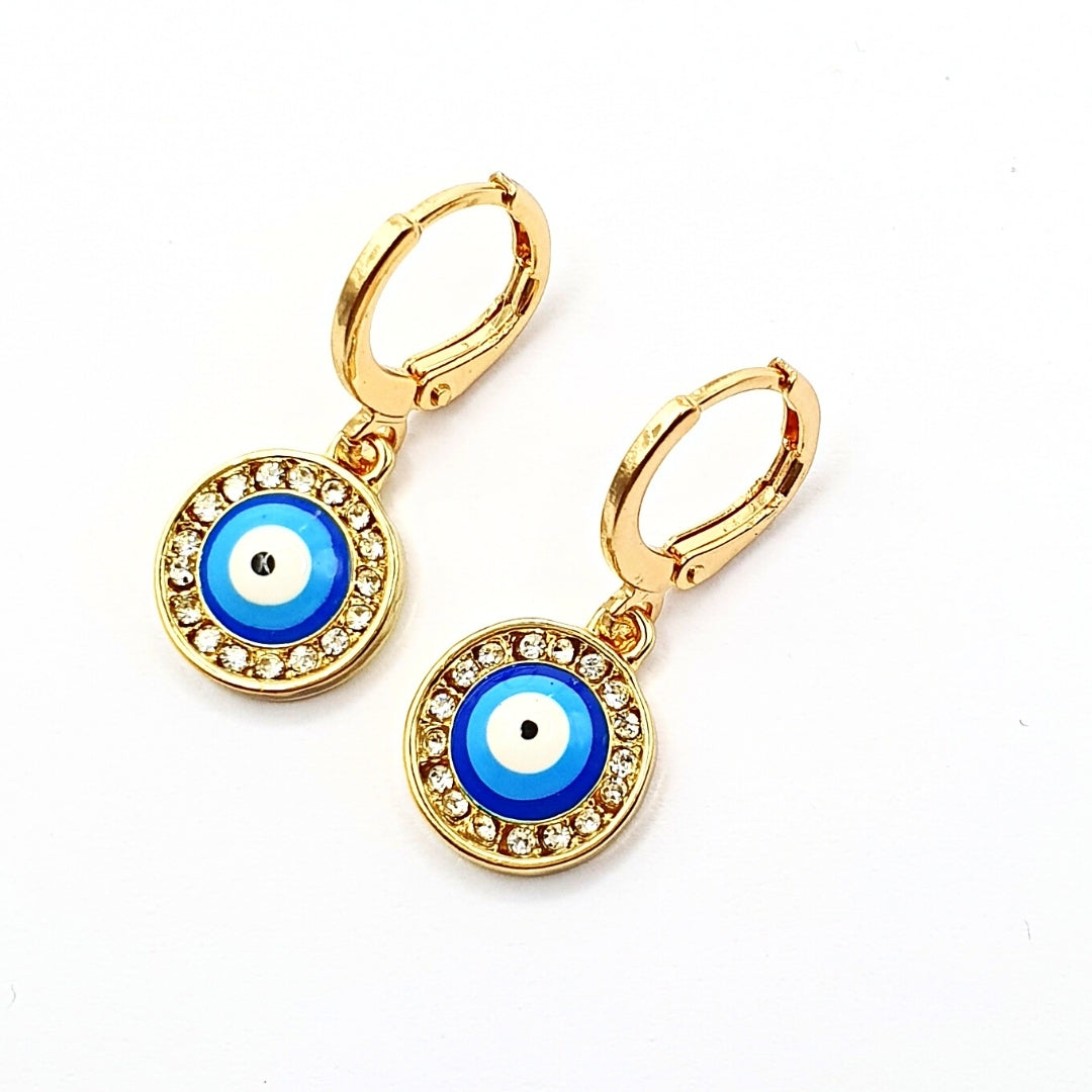 Exaggerated Turkish Eye Hoop Earrings