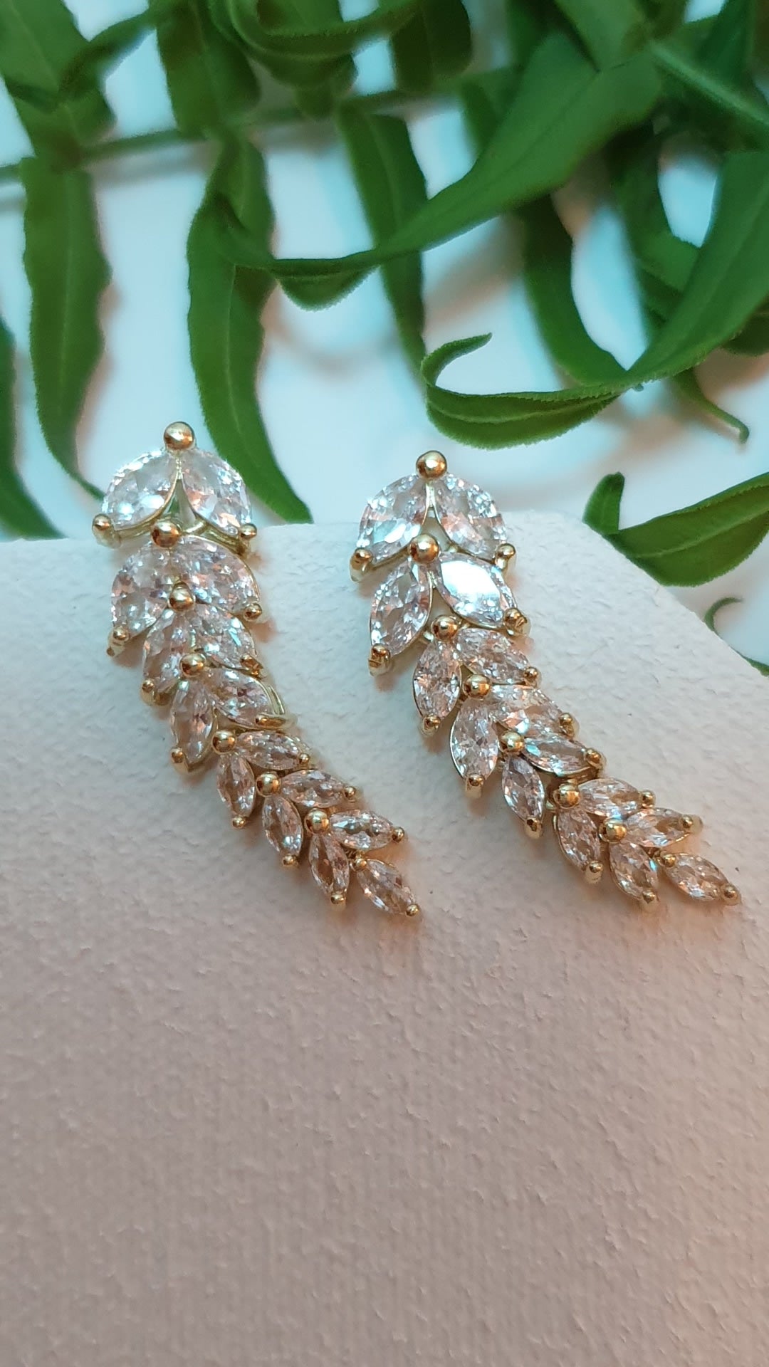 Long Leaf earrings