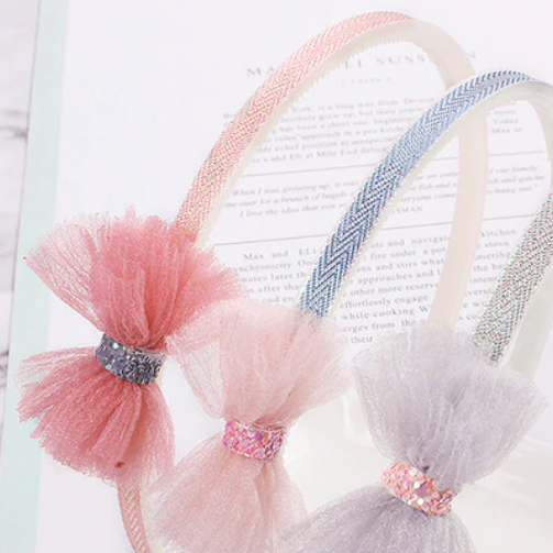 Organza Bow Tie Headband