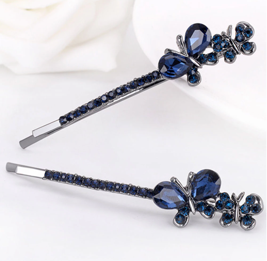 Butterfly Rhinestone Hair Pin