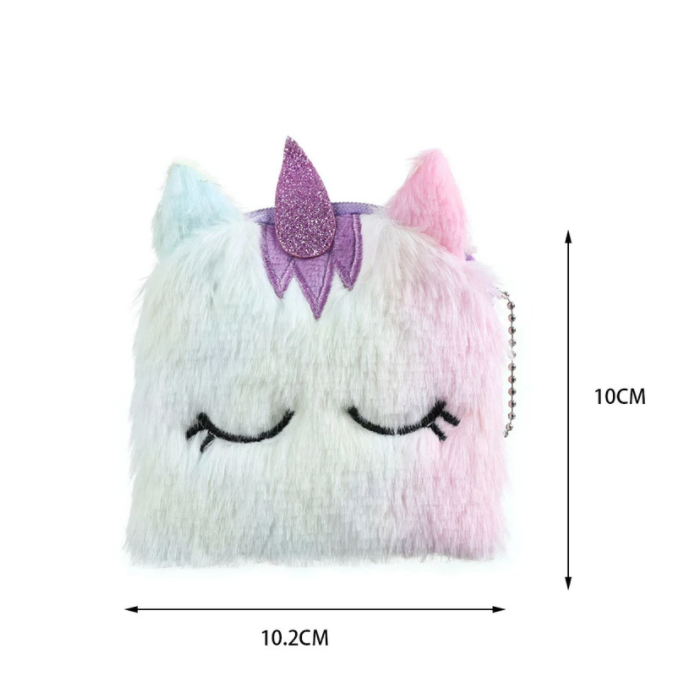 Unicorn Plush Coin Bag