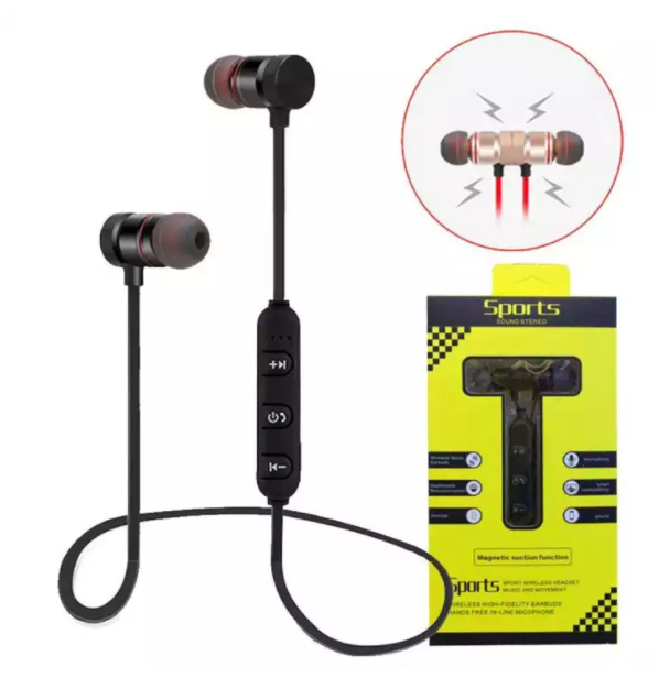 Wireless Magnetic Earbuds with Suction and Bluetooth