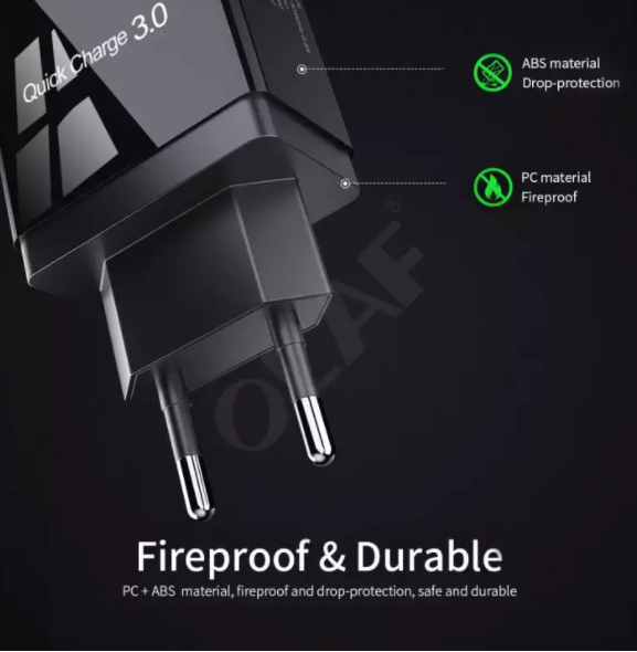 Qualcomm QC 3.0 Fast Charger With 4 USB Port 3A 30W Quick Charge For All Brands