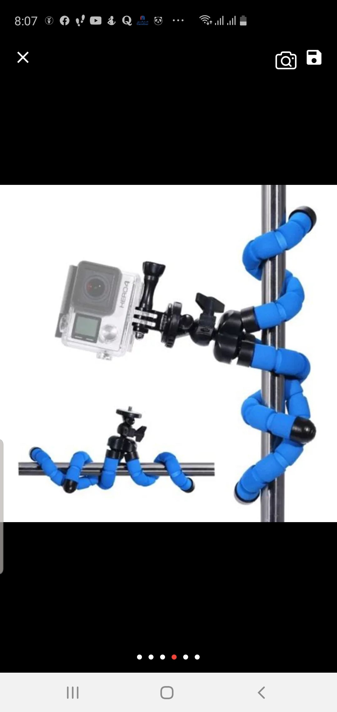 Mini Adjustable and  Flexible Sponge Octopus Tripod for Camera, Cell Phone