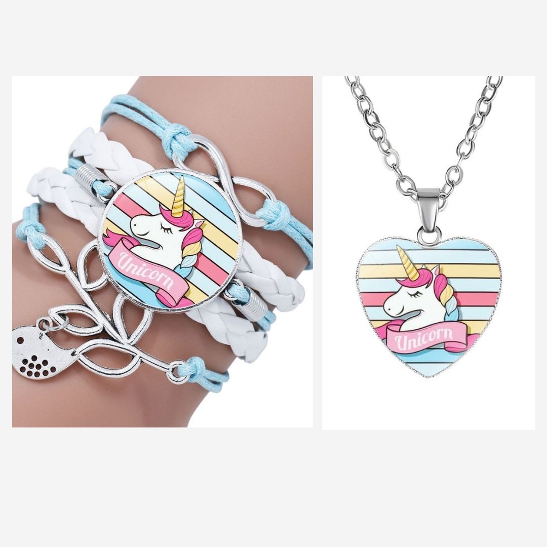 Unicorn Heart Jewelry Set