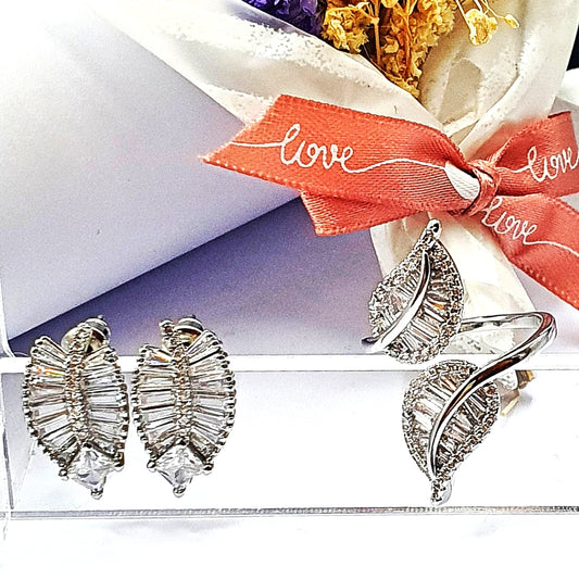 Leaf Ring Jewelry Set