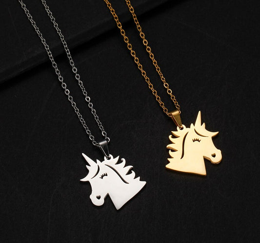 Smiling Unicorn Necklace