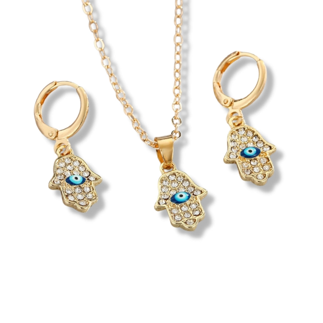 Turkish Hamsa Jewelry Set